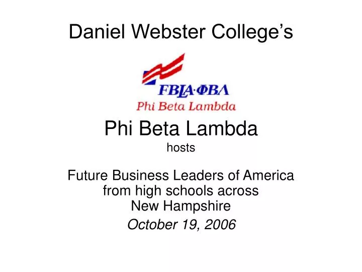 daniel webster college s phi beta lambda hosts n.