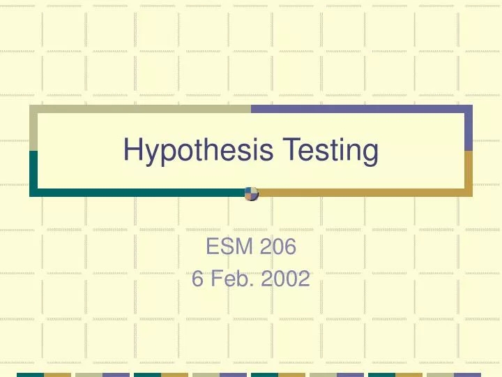 PPT - Hypothesis Testing PowerPoint Presentation, Free Download - ID ...