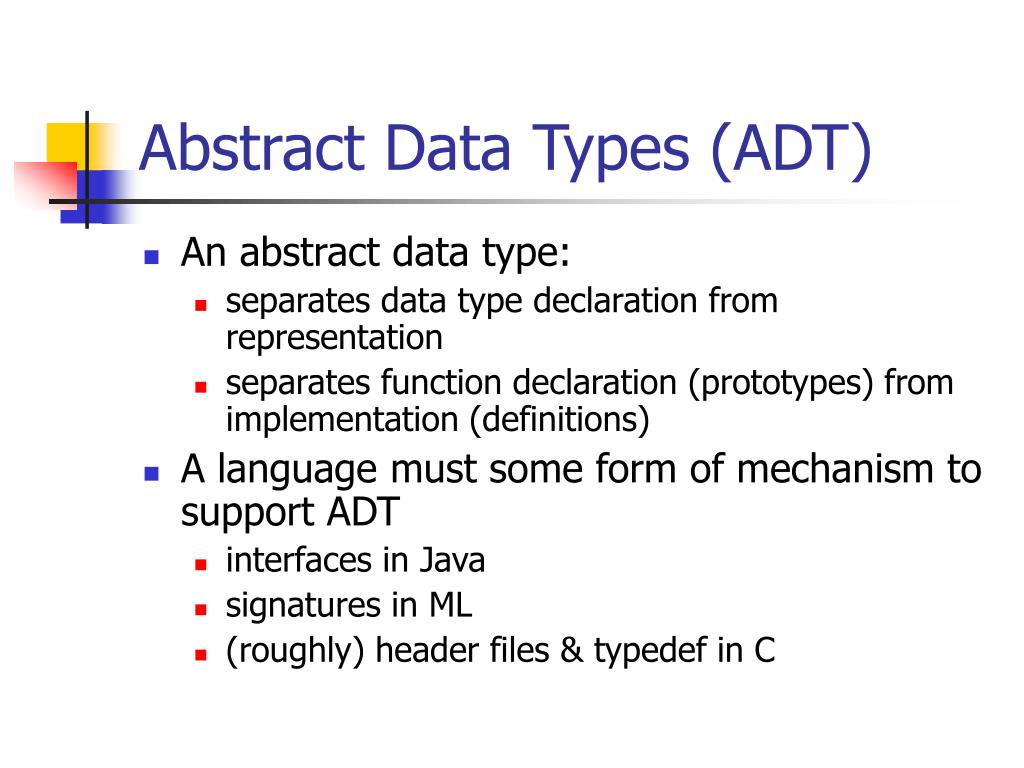 research about abstract data type