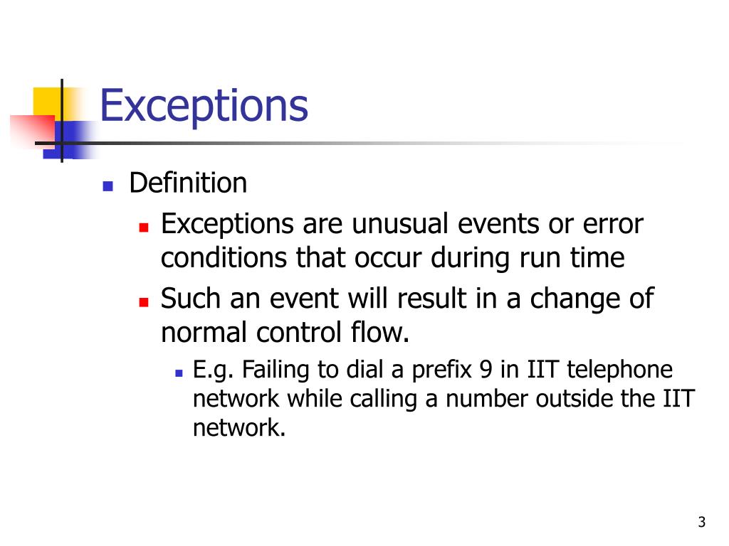 PPT Exceptions Exception Handling Mechanisms PowerPoint 