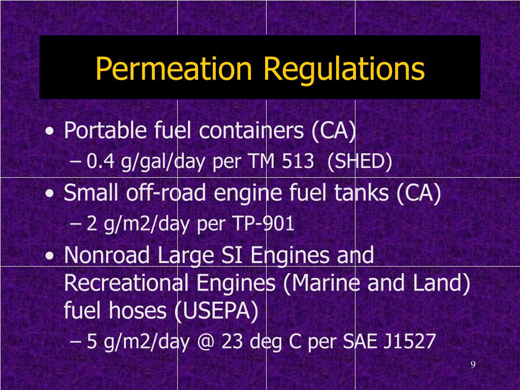 PPT Gasoline Dispenser Hose Permeation PowerPoint
