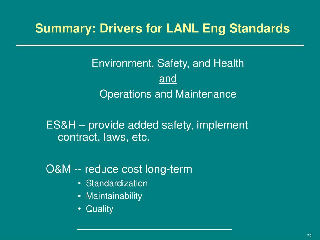 lanl engineering standards