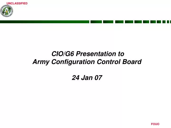Army Cio G6 Org Chart