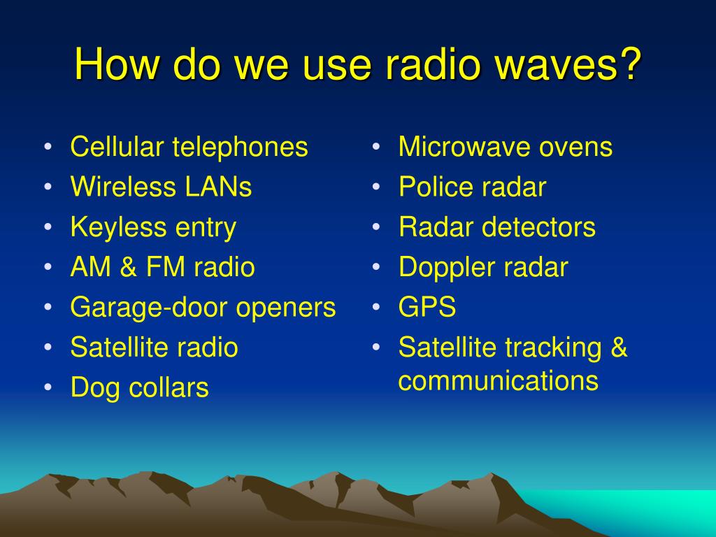 PPT Radio Waves PowerPoint Presentation Free Download ID 6742175