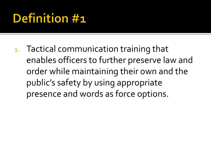 verbal judo powerpoint