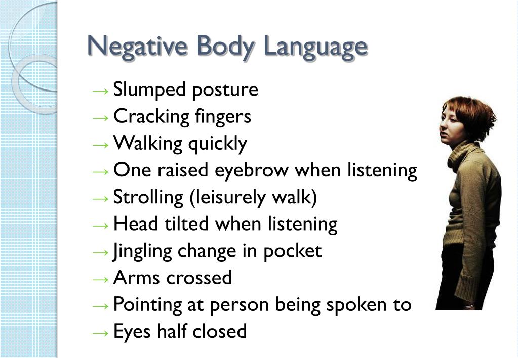 PPT - Body language PowerPoint Presentation, free download - ID:6743273