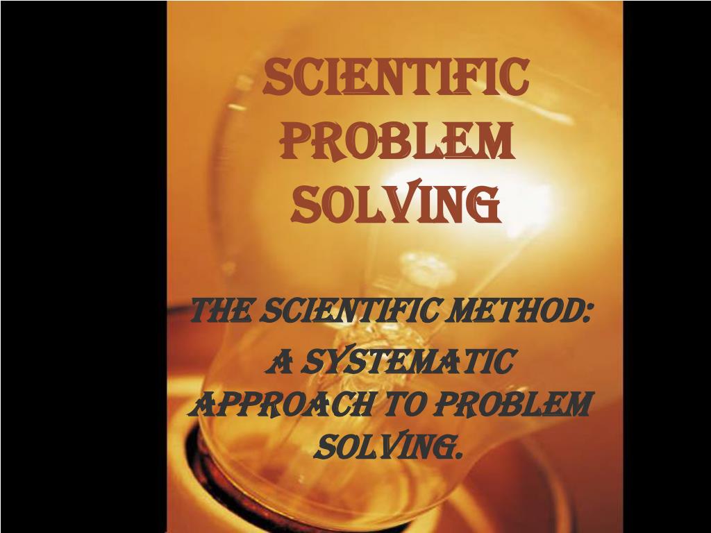 scientific problem solving process and its related skills in nature