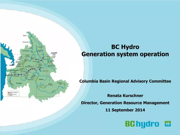 PPT BC Hydro Generation system operation PowerPoint Presentation