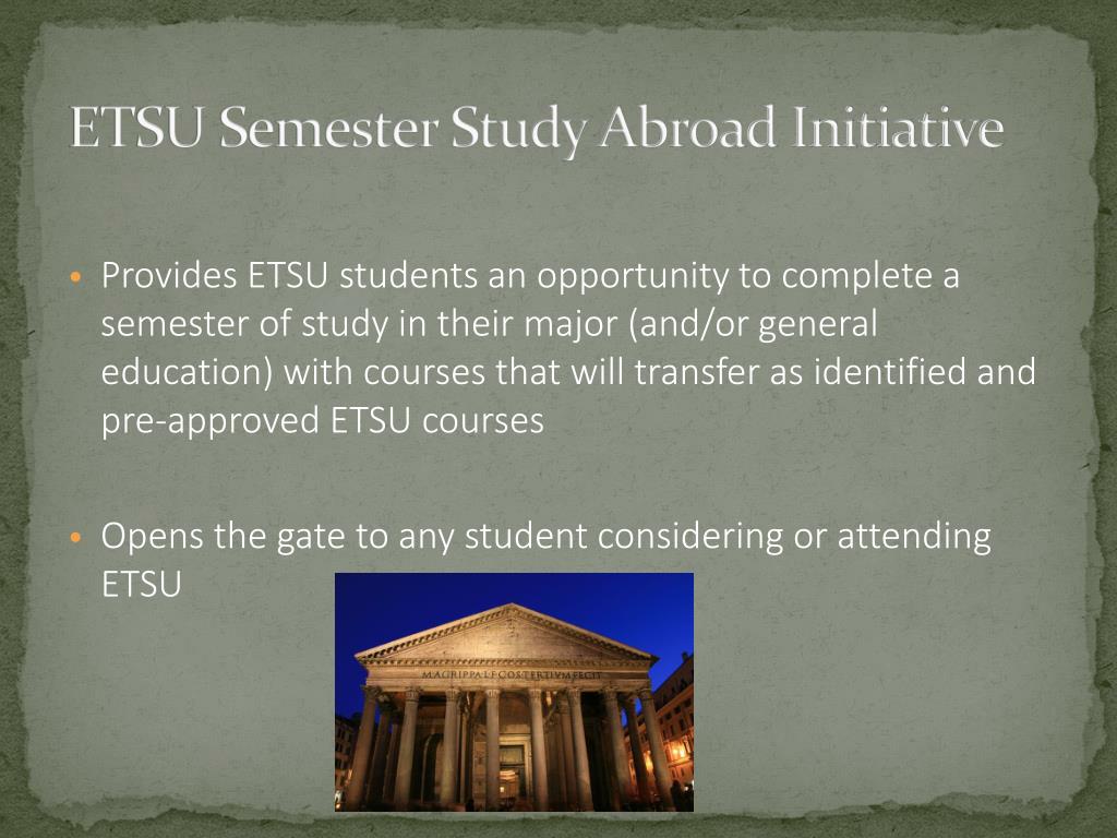 PPT ETSU John Cabot University ROME PowerPoint Presentation, free