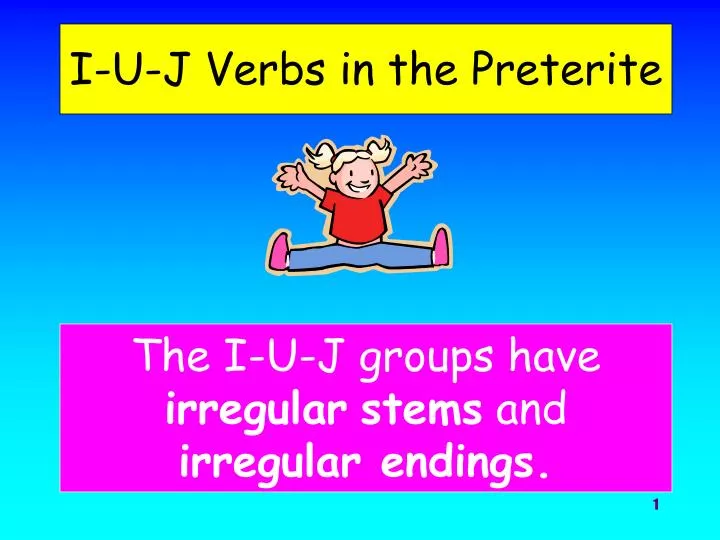 J Stem Verbs Preterite Worksheet