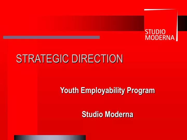 youth employability program studio moderna n.