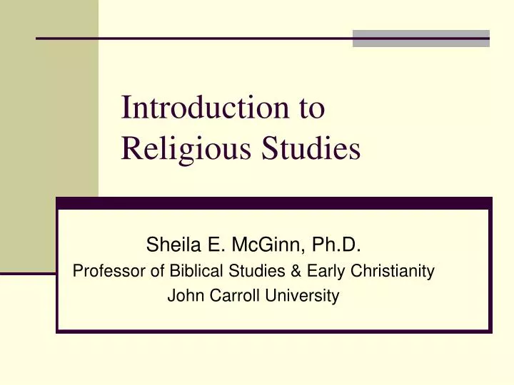 PPT Introduction to Religious Studies PowerPoint Presentation, free