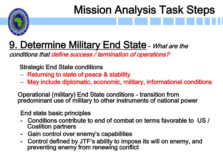 PPT - Crisis Action Planning Mission Analysis PowerPoint Presentation ...