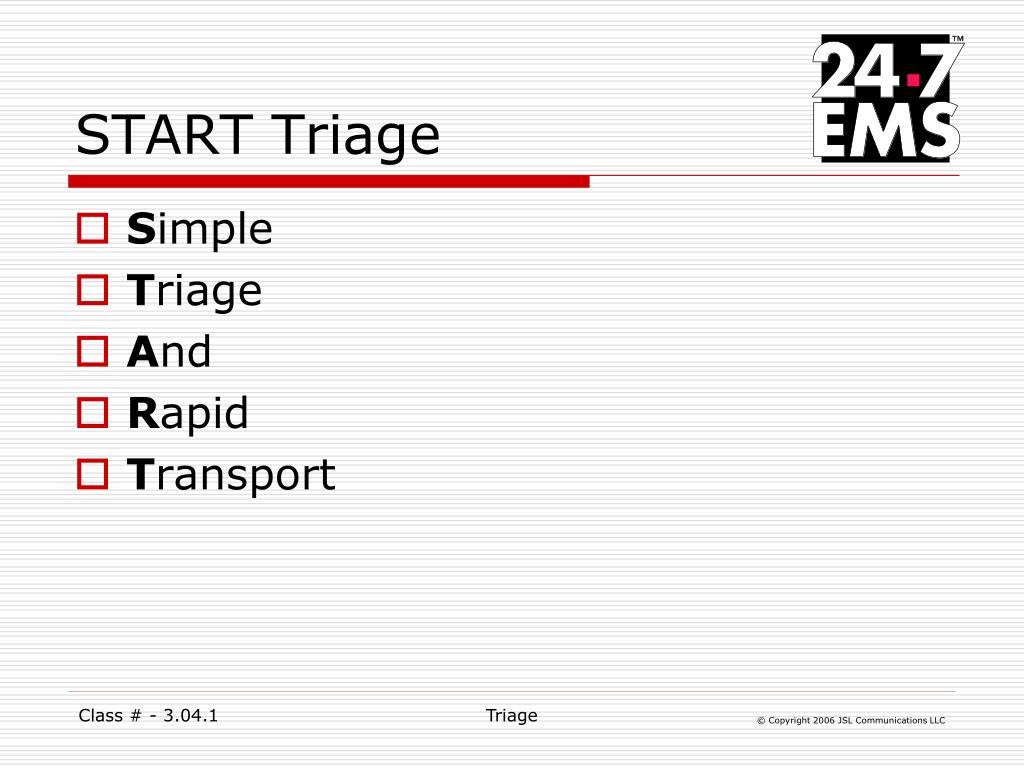 PPT - Triage PowerPoint Presentation, free download - ID:6748843