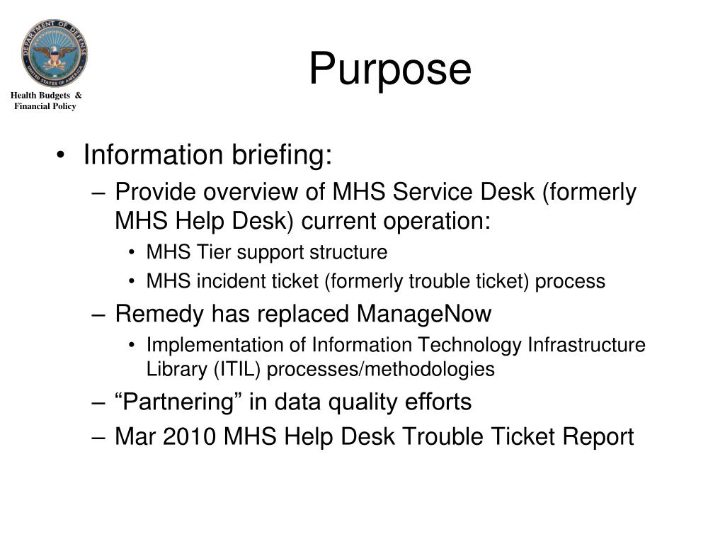 Ppt Mhs Service Desk Overview Powerpoint Presentation Free