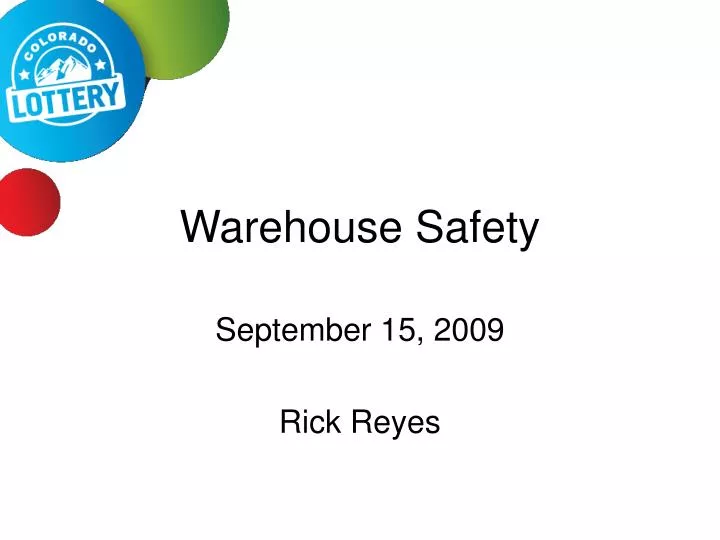 PPT Warehouse Safety PowerPoint Presentation, free download ID6749127