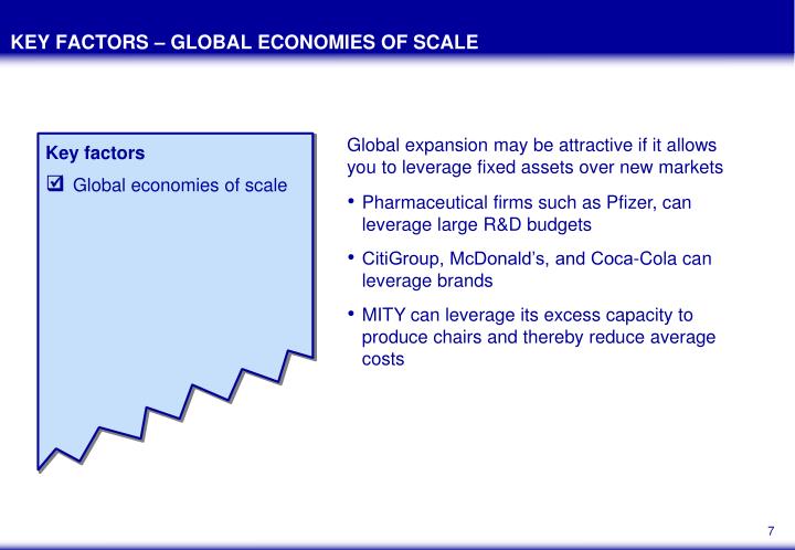 factors of economies of scale