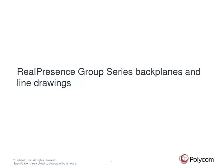 realpresence group series backplanes and line drawings n.