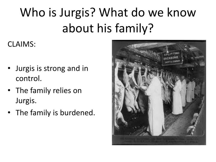 Where was jurgis able to get a job