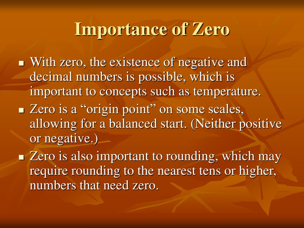 importance of zero in daily life essay