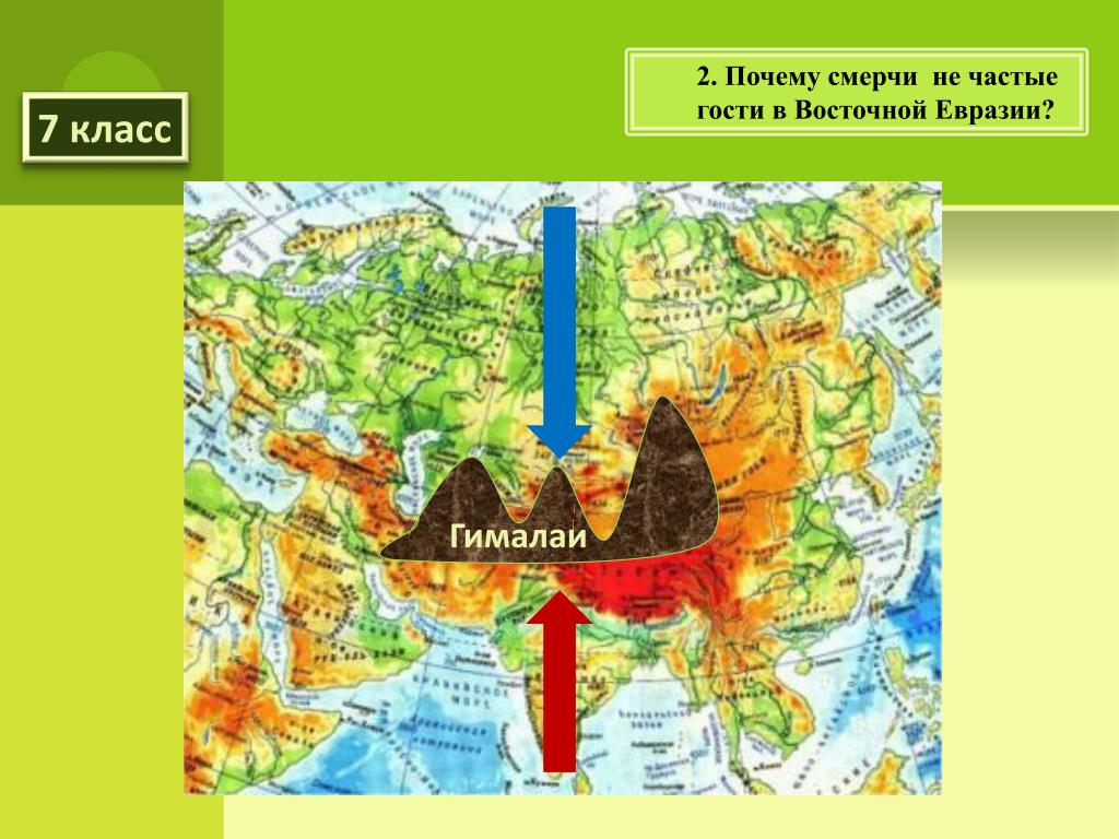 Физическая карта россии гималаи