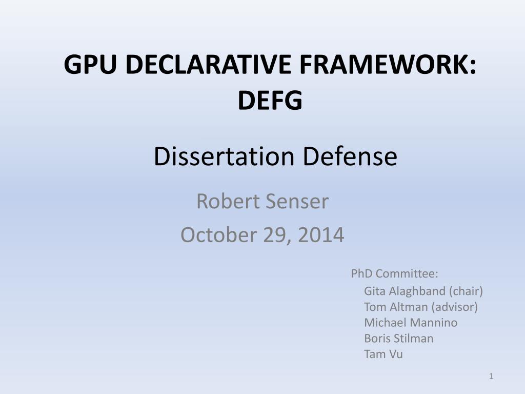 dissertation defense powerpoint slides