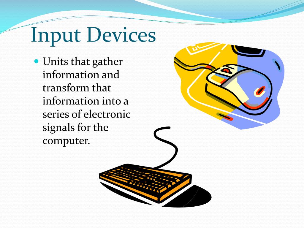 powerpoint presentation on computer input devices