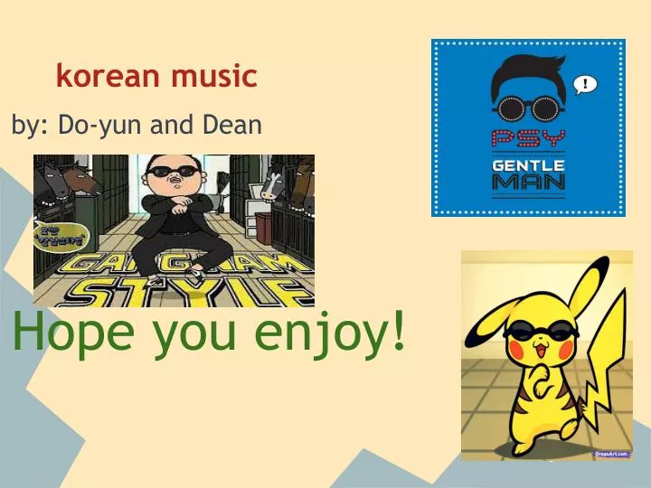 PPT korean music PowerPoint Presentation, free download ID6754839