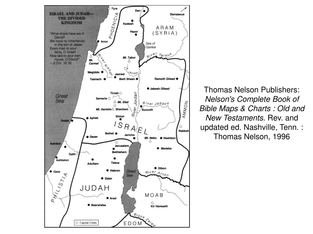 Nelsons Complete Book Of Bible Maps Charts