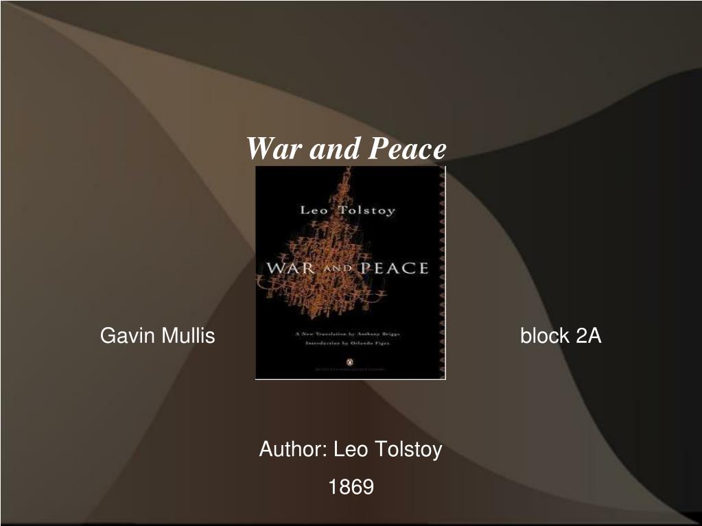 war and peace powerpoint presentation