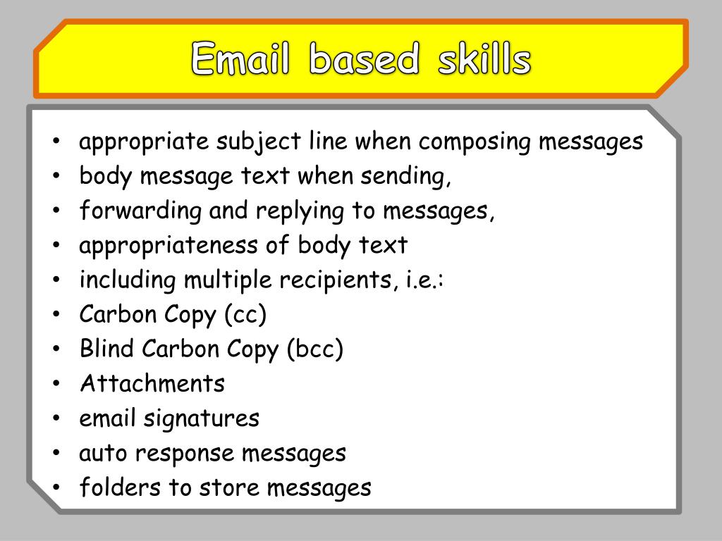 email presentation skill