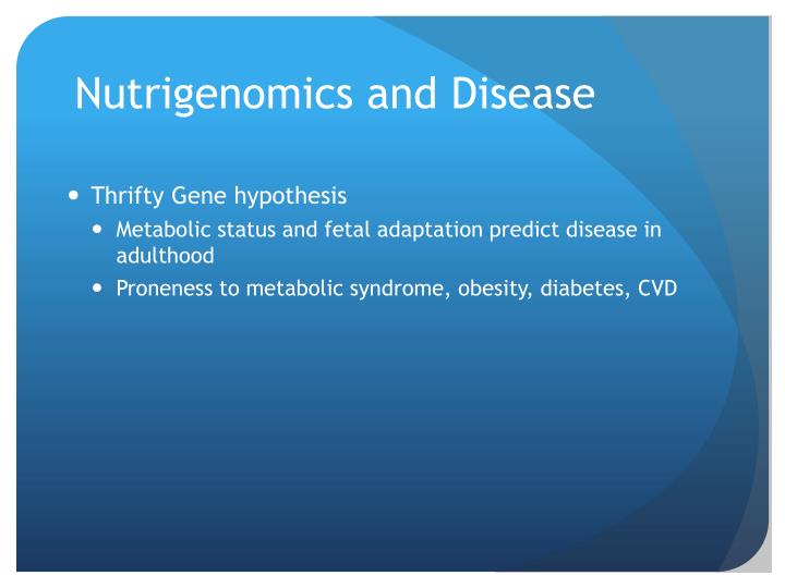 PPT - Nutrigenomics PowerPoint Presentation - ID:6756952