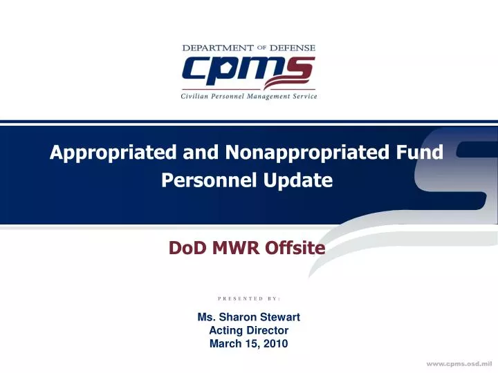 appropriated and nonappropriated fund personnel update n.