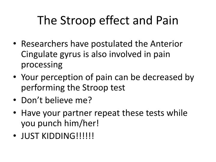 directional stroop test Psychological stress (stroop test) however, parallel directional changes in the two sets of measures were observed upon exposure to stress, indicating that. directional stroop test Psychological stress (stroop test) however, parallel directional changes in the two sets of measures were observed upon exposure to stress, indicating that.