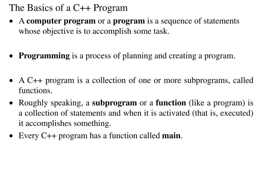 PPT - CHAPTER 2 BASIC ELEMENTS OF C++ PowerPoint Presentation, free ...