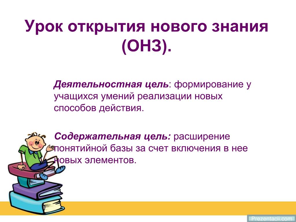 1 урок открытия нового знания