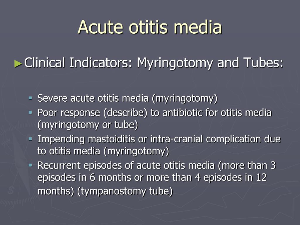 Ppt Otitis Media Clinical Practice Guidelines And Current Management