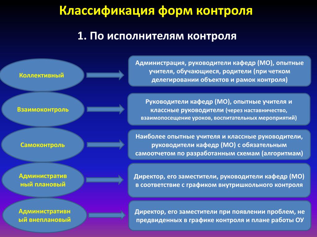 Руководящий контроль это