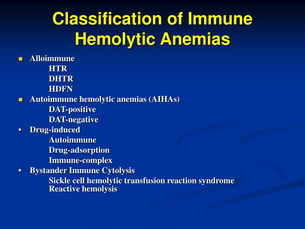 PPT Autoimmune Hemolytic Anemias PowerPoint Presentation, free