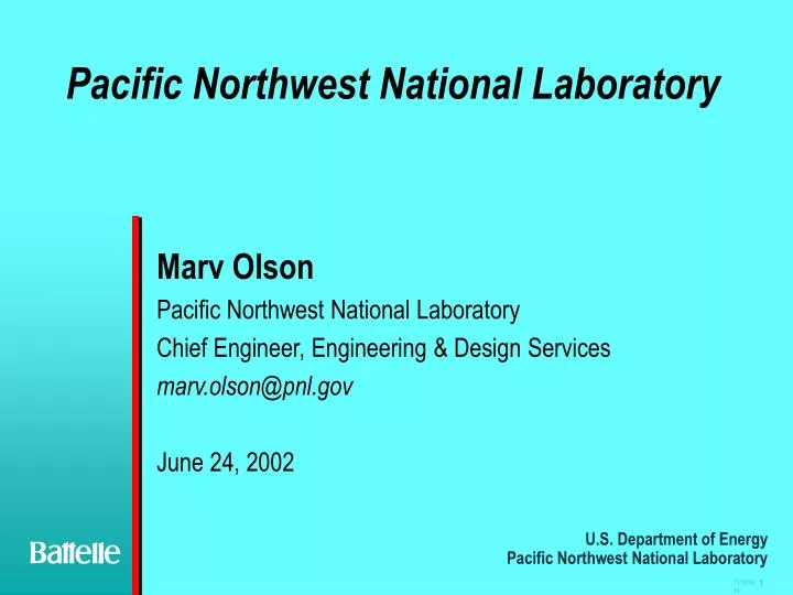 pacific northwest national laboratory pacific northwest national laboratory