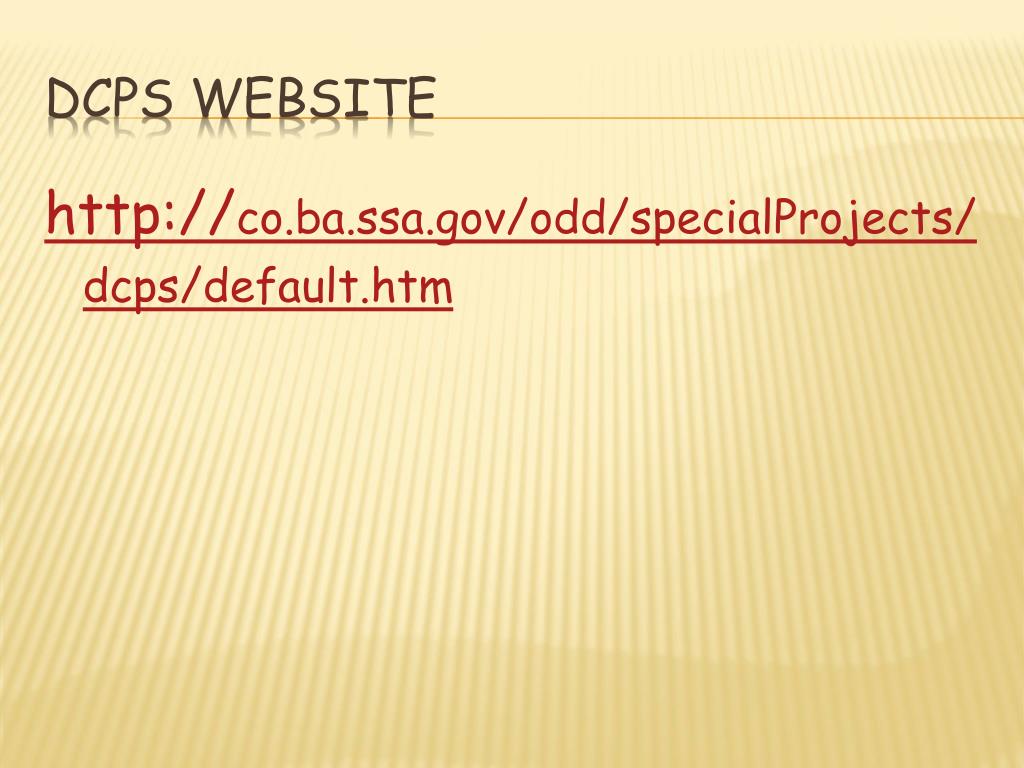 PPT Disability Case Processing System (DCPS) PowerPoint Presentation