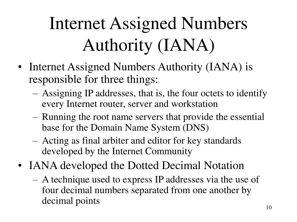 orgname internet assigned numbers authority