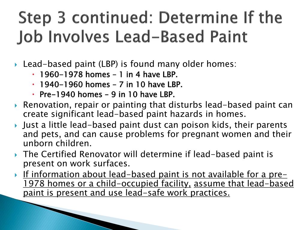 PPT - Complying with the EPA Lead Safety Renovation, Repair and ...