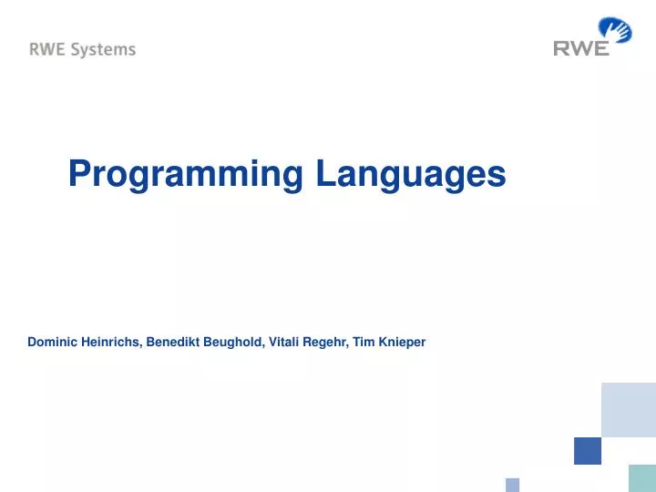 PPT - Programming Languages PowerPoint Presentation, free download - ID ...