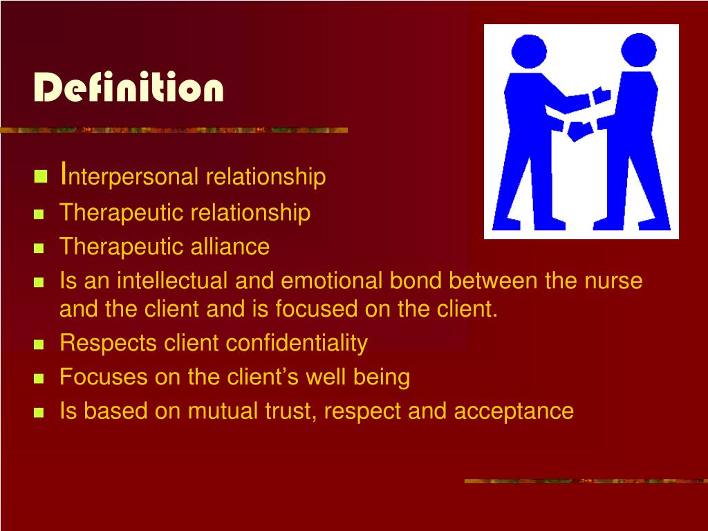 PPT - Therapeutic Relationship PowerPoint Presentation, free download -  ID:6770079