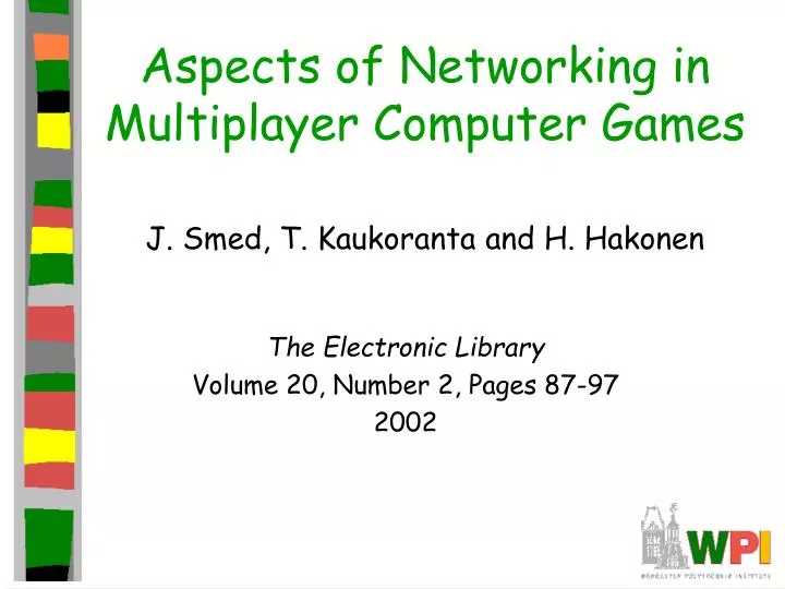 ppt on computer games Ppt impact of computer games powerpoint presentation id:48013.