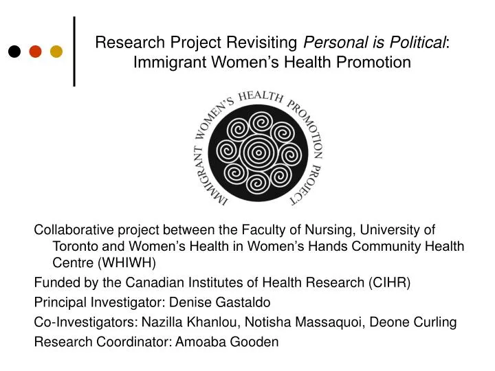 research on women's health promotion