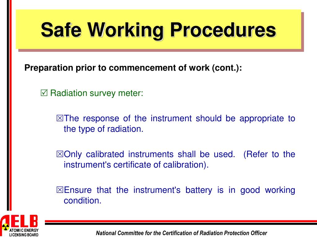 PPT RADIATION SAFETY PROCEDURES IN INDUSTRIAL RADIOGRAPHY PowerPoint