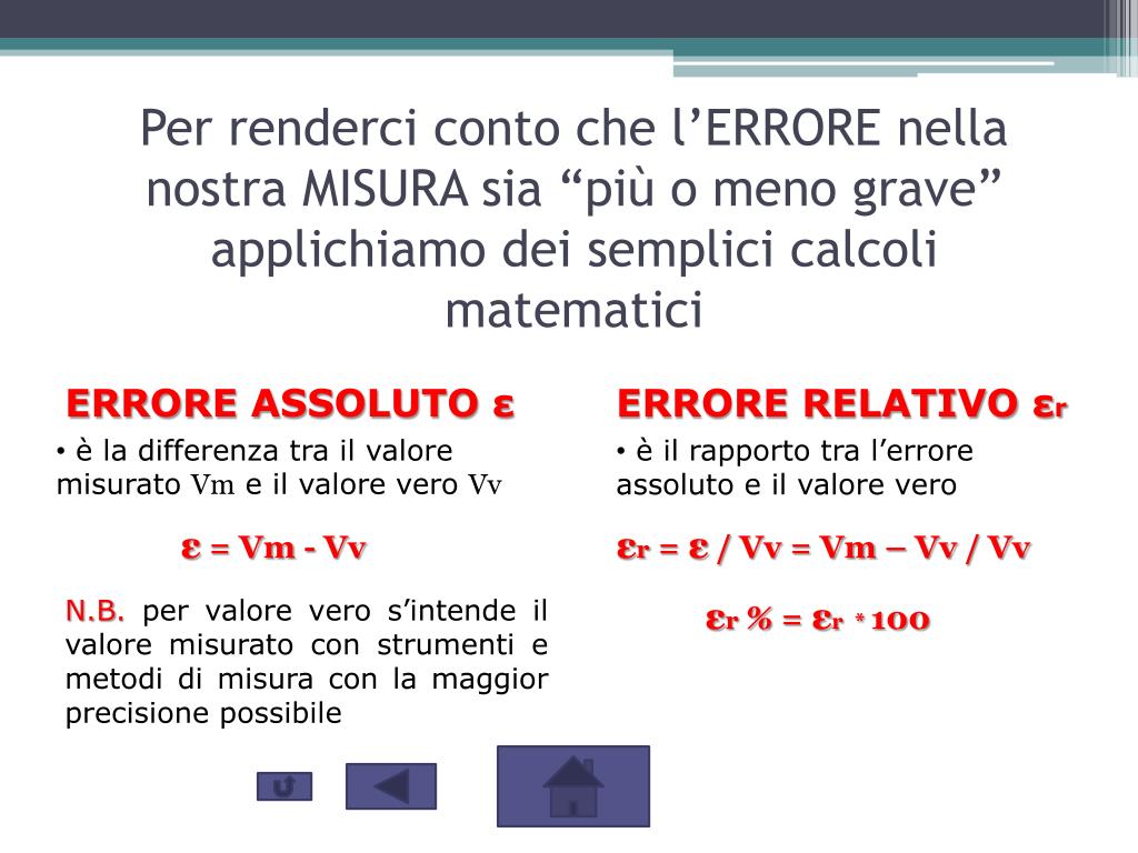 PPT TEORIA DEGLI ERRORI PowerPoint Presentation, free download ID