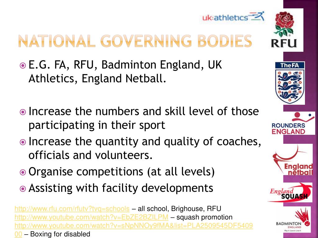 Why Are National Governing Bodies Important